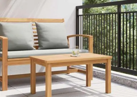 Masă de cafea Maro 70 x 40 x 36 cm Lemn masiv de tec - 4/5