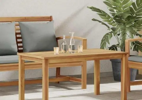 Masă de cafea Maro 90 x 50 x 45.5 cm Lemn masiv de tec - 1/5