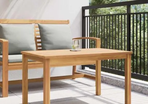 Masă de cafea Maro 90 x 50 x 45.5 cm Lemn masiv de tec - 4/5