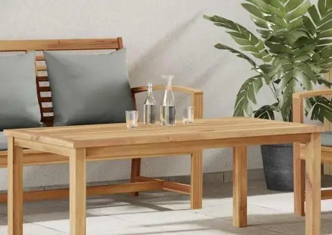 Masă de cafea Maro 110 x 55 x 45 cm Lemn masiv de tec - 1/5