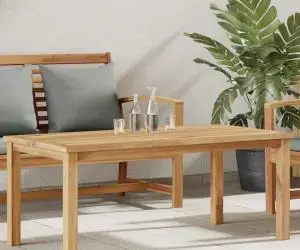 Masă de cafea Maro 110 x 55 x 45 cm Lemn masiv de tec