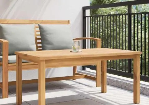 Masă de cafea Maro 110 x 55 x 45 cm Lemn masiv de tec - 4/5