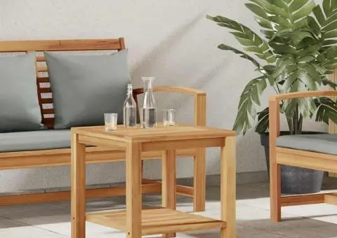 Masă de cafea Maro 45 x 45 x 45 cm Lemn masiv de tec - 1/5