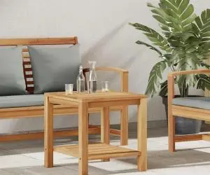 Masă de cafea Maro 45 x 45 x 45 cm Lemn masiv de tec