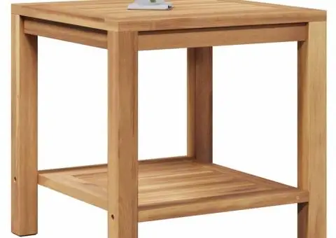 Masă de cafea Maro 45 x 45 x 45 cm Lemn masiv de tec - 3/5