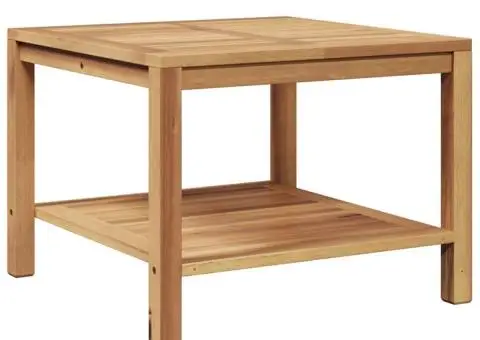 Masă de cafea Maro 60 x 60 x 45 cm Lemn masiv de tec - 2/5