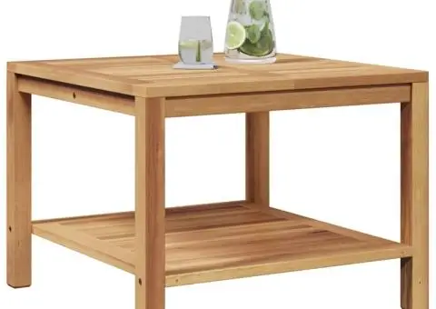 Masă de cafea Maro 60 x 60 x 45 cm Lemn masiv de tec - 3/5