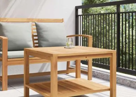 Masă de cafea Maro 60 x 60 x 45 cm Lemn masiv de tec - 4/5