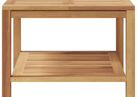 Masă de cafea Maro 60 x 60 x 45 cm Lemn masiv de tec - 5/5