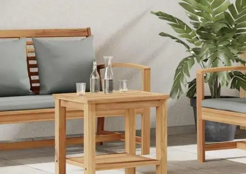 Masă de cafea Maro 50 x 35 x 45 cm Lemn masiv de tec - 1/5