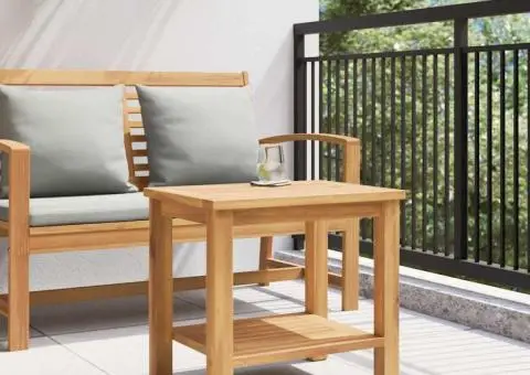 Masă de cafea Maro 50 x 35 x 45 cm Lemn masiv de tec - 4/5