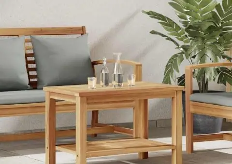 Masă de cafea Maro 70 x 40 x 45 cm Lemn masiv de tec - 1/5