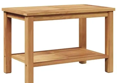 Masă de cafea Maro 70 x 40 x 45 cm Lemn masiv de tec - 2/5