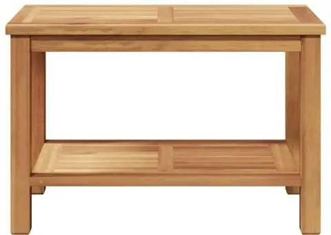 Masă de cafea Maro 70 x 40 x 45 cm Lemn masiv de tec - 5/5