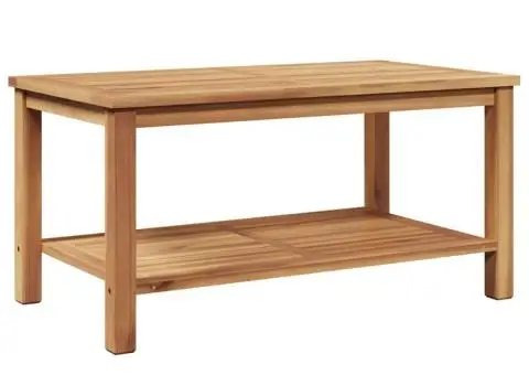 Masă de cafea Maro 90 x 50 x 45 cm Lemn masiv de tec - 2/5