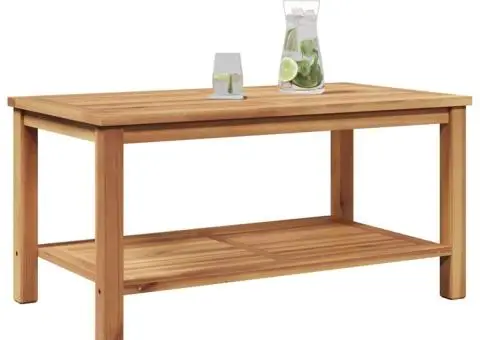 Masă de cafea Maro 90 x 50 x 45 cm Lemn masiv de tec - 3/5