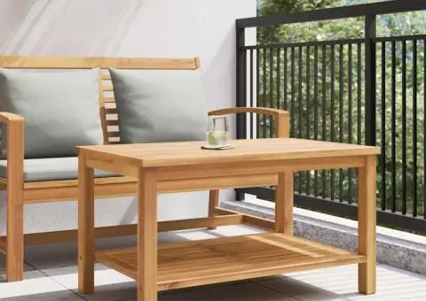 Masă de cafea Maro 90 x 50 x 45 cm Lemn masiv de tec - 4/5