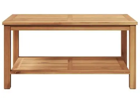 Masă de cafea Maro 90 x 50 x 45 cm Lemn masiv de tec - 5/5