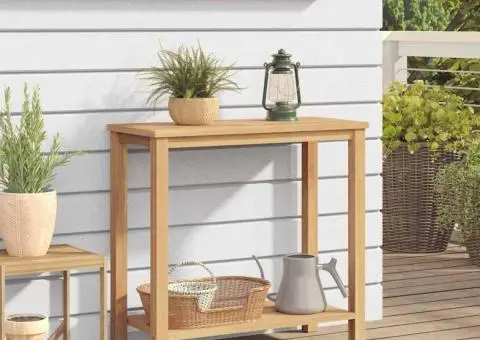 Masă de consolă Maro 85 x 35 x 75 cm Lemn masiv de tec - 4/5