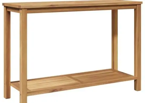 Masă de consolă cu raft Maro 110 x 40 x 45 cm Lemn masiv de tec - 2/5