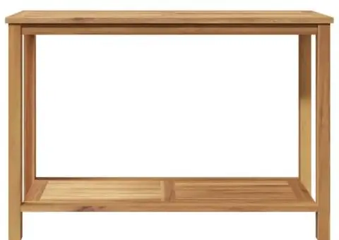 Masă de consolă cu raft Maro 110 x 40 x 45 cm Lemn masiv de tec - 5/5