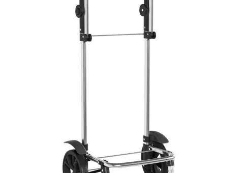 Cărucior de cumpărături cu roți și mâner reglabil, negru, 40 L - 5/5