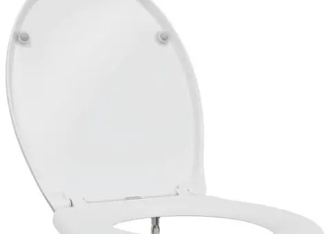 Capac WC cu eliberare rapidă, închidere lentă, alb, duroplast - 2/5