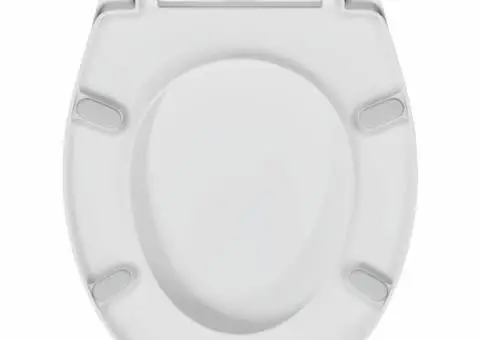 Capac WC cu eliberare rapidă, închidere lentă, alb, duroplast - 5/5