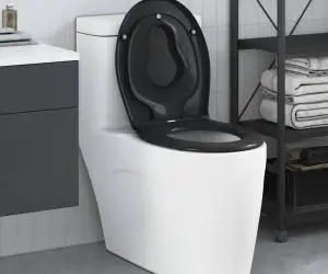 vidaXL Capac WC de familie, șezut de copii, eliberare rapidă duroplast
