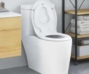 vidaXL Capac WC de familie, șezut de copii, eliberare rapidă duroplast