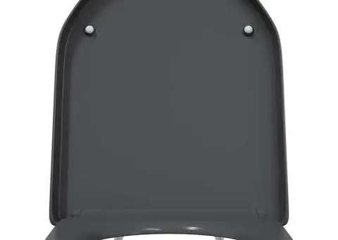 Capac WC cu eliberare rapidă închidere lentă antracit duroplast - 5/5