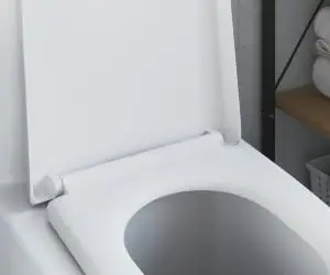 vidaXL Capac WC cu eliberare rapidă, închidere lentă, alb, duroplast