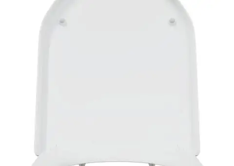 Capac WC cu eliberare rapidă, închidere lentă, alb, duroplast - 5/5