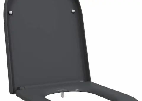 Capac WC cu eliberare rapidă închidere lentă antracit duroplast - 2/5