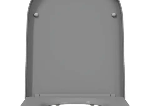 Capac WC cu eliberare rapidă, închidere lentă, gri, duroplast - 5/5