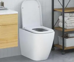 vidaXL Capac WC cu eliberare rapidă, închidere lentă, alb, duroplast