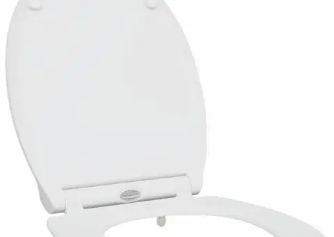 Capac WC cu eliberare rapidă, închidere lentă, alb, duroplast - 2/5