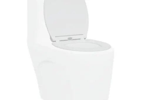 Capac WC cu eliberare rapidă, închidere lentă, alb, duroplast - 3/5