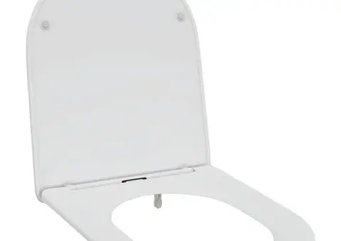 Capac WC cu eliberare rapidă, închidere lentă, alb, duroplast - 2/5