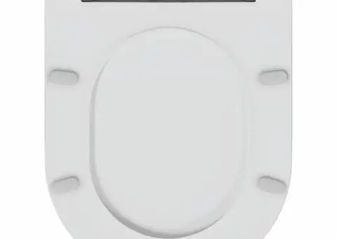 Capac WC cu eliberare rapidă, închidere lentă, alb, duroplast - 5/5