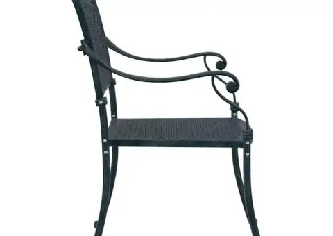 Set scaune de grădină, 2 buc., verde, aluminiu turnat - 5/5