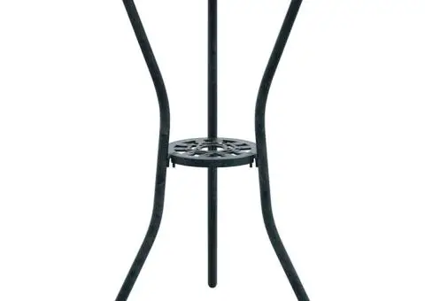 Set scaune de grădină, 3 buc., verde, aluminiu turnat - 5/5