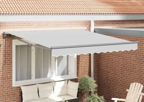 Awning manual Manual Antracit 3 x 2,5 m Poliester & Metal - 1/5