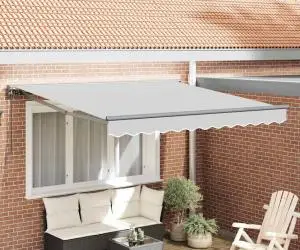 vidaXL Copertină Manuală Manual Antracit 3,5 x 2,5 m Aluminiu