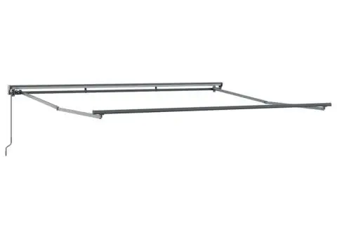 Parasolar Manual Manual Antracit 4 × 3 m Aluminiu & Poliester - 2/5