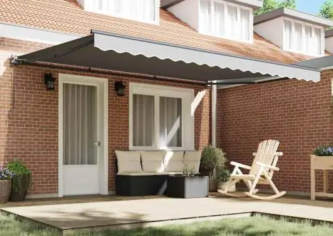 Parasolar Manual Manual Antracit 4 × 3 m Aluminiu & Poliester - 3/5