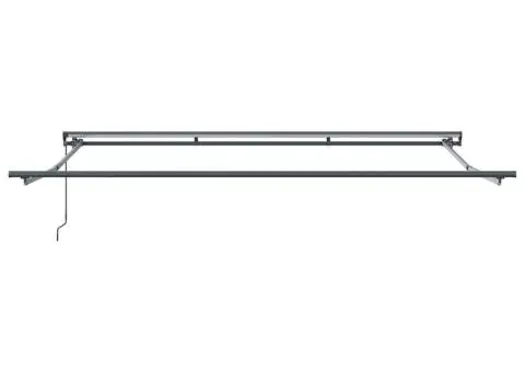 Parasolar Manual Manual Antracit 4 × 3 m Aluminiu & Poliester - 4/5