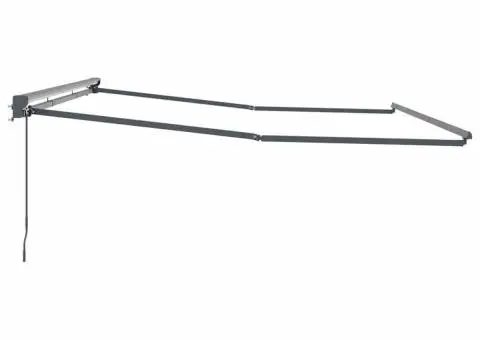 Parasolar Manual Manual Antracit 4 × 3 m Aluminiu & Poliester - 5/5
