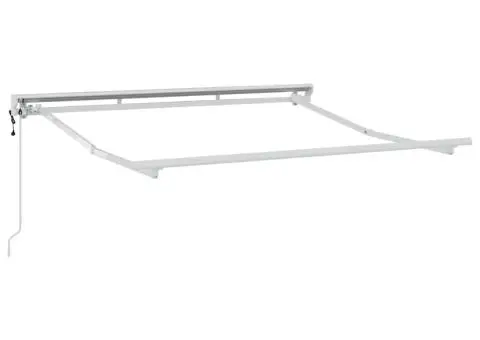 Marchiză electrică Alb 2.5 x 2 m Aluminiu - 2/5