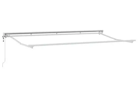 Pergolă Electrică Alb 4 x 2 m Aluminiu & Tesatura - 2/5